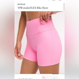 Abercrombie YPB Pink StudioFlex bike shorts Medium